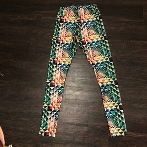 Poprageous Abstract Mosaic Leggings